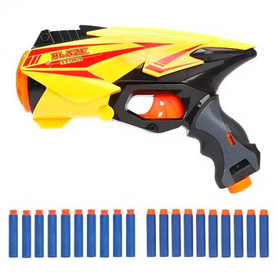 Бластер Blaze storm с мягкими пулями 20 шт Junfa 7039 1